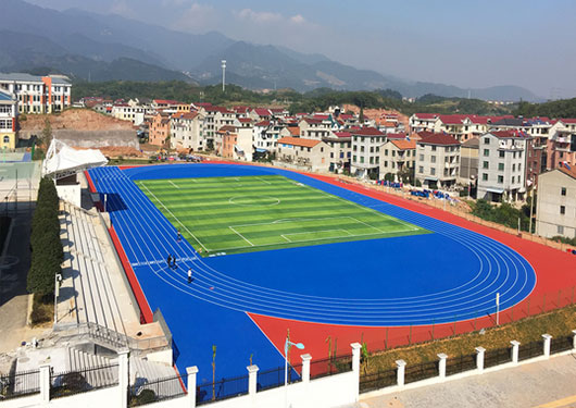 改性TPU全塑型塑膠跑道地坪